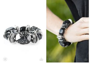 Paparazzi Glaze of Glory - Black Bracelet - Spellbound Jewelz